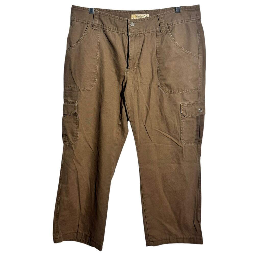 Gander Mountain Hiking Pants Women 14R Brown Straight‎ Gorpcore Camping Outdoor